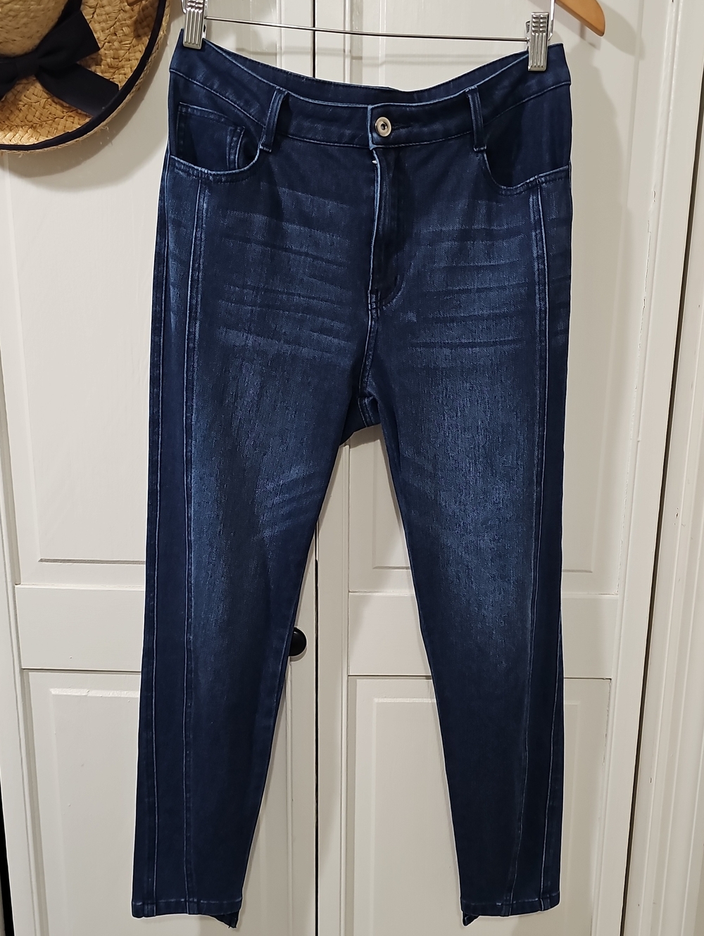 HALARA Dark Blue High-Rise Women's Jeans